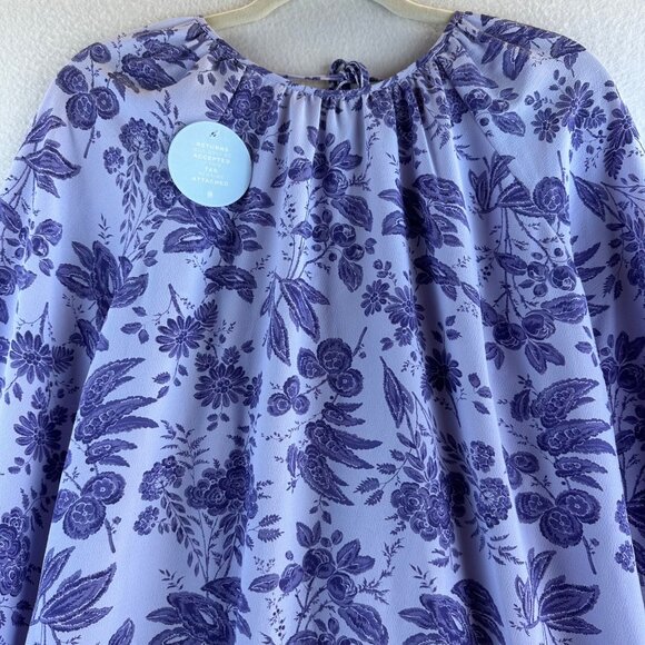 NWT Hill House Maxi Dress Womens Medium Floral Purple Boho Cottage The Simone - Picture 6 of 15